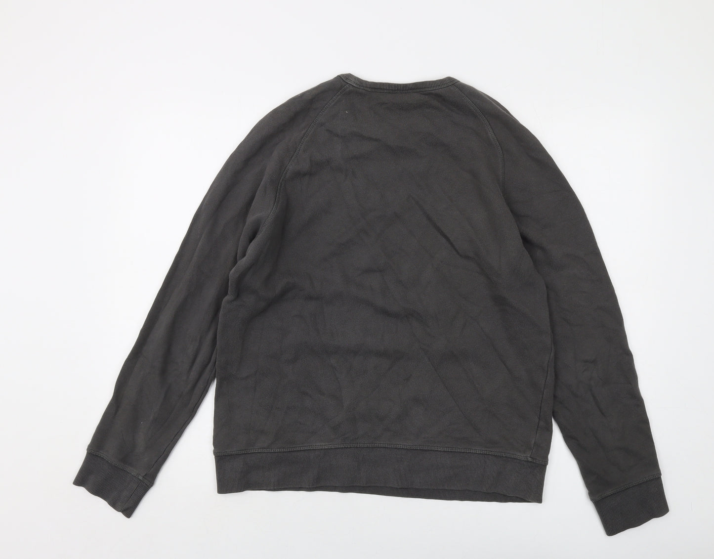 H&M Mens Grey Cotton Pullover Sweatshirt Size M