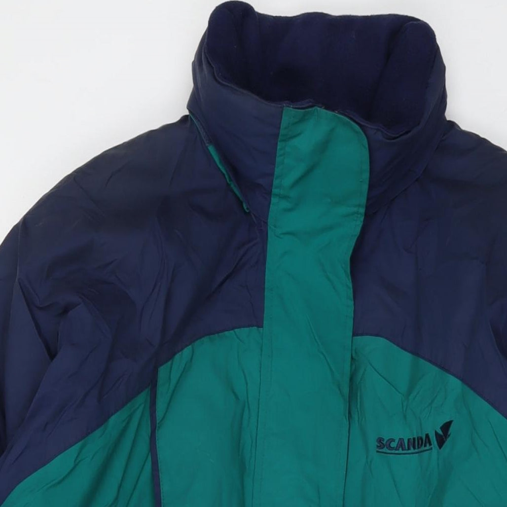 Scanda Mens Green Jacket Size M Zip - Vintage