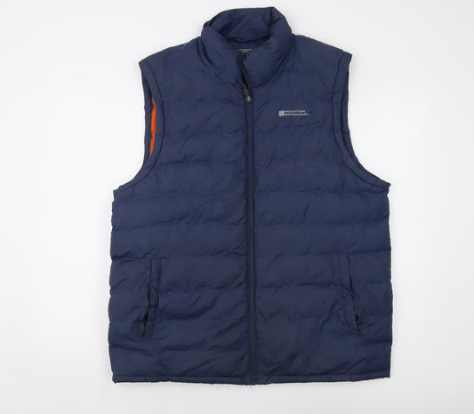 Mountain Warehouse Mens Blue Gilet Waistcoat Size L Zip