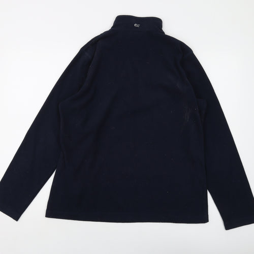 Regatta Womens Blue Polyester Pullover Sweatshirt Size 14 Zip