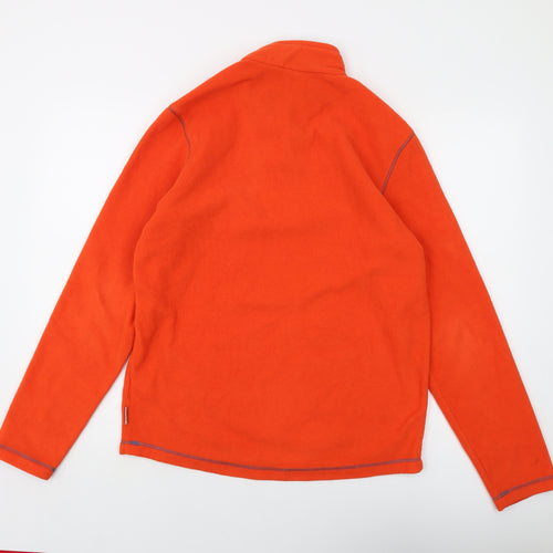 Quechua Mens Orange Polyester Pullover Sweatshirt Size M