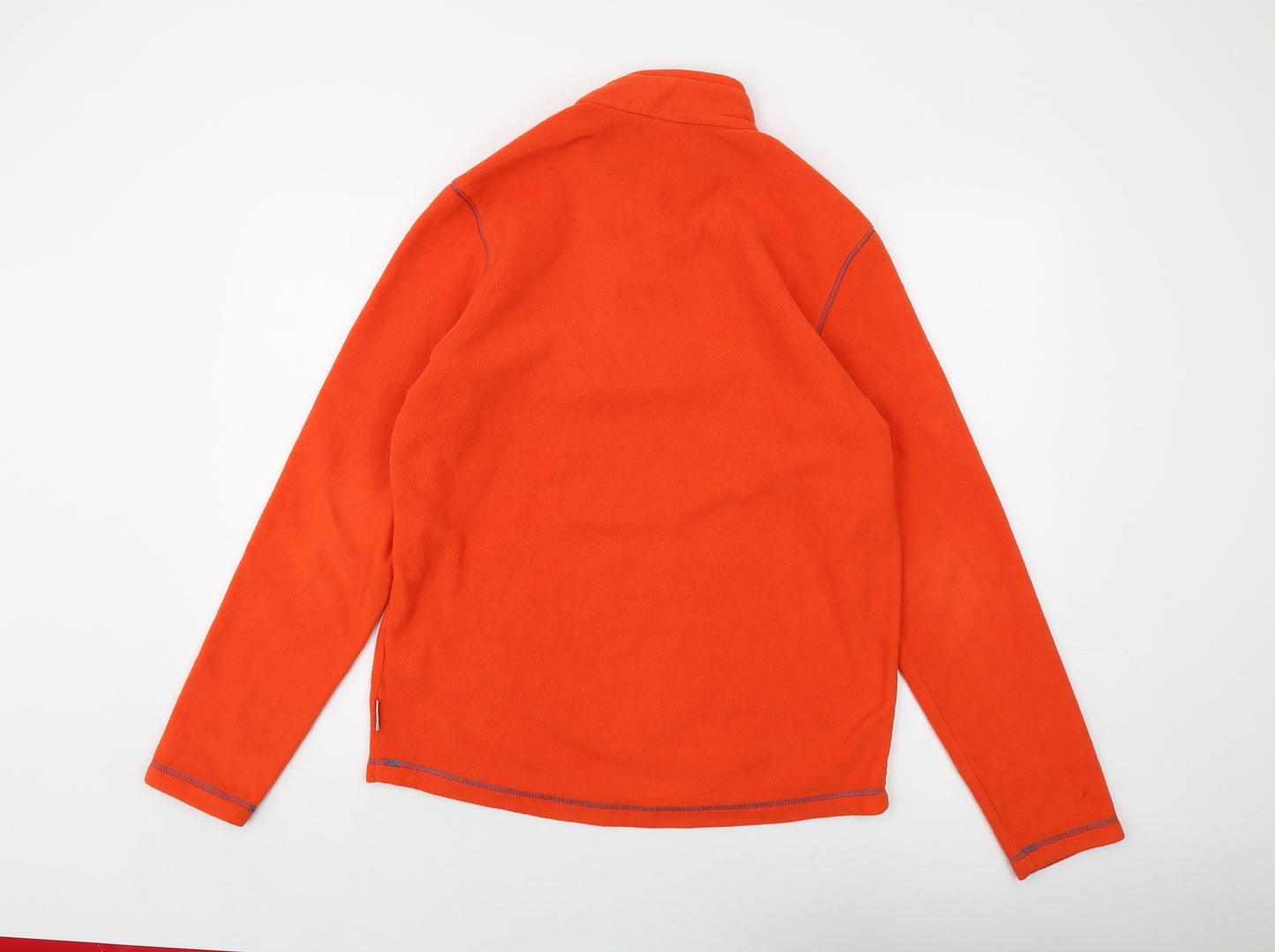Quechua Mens Orange Polyester Pullover Sweatshirt Size M