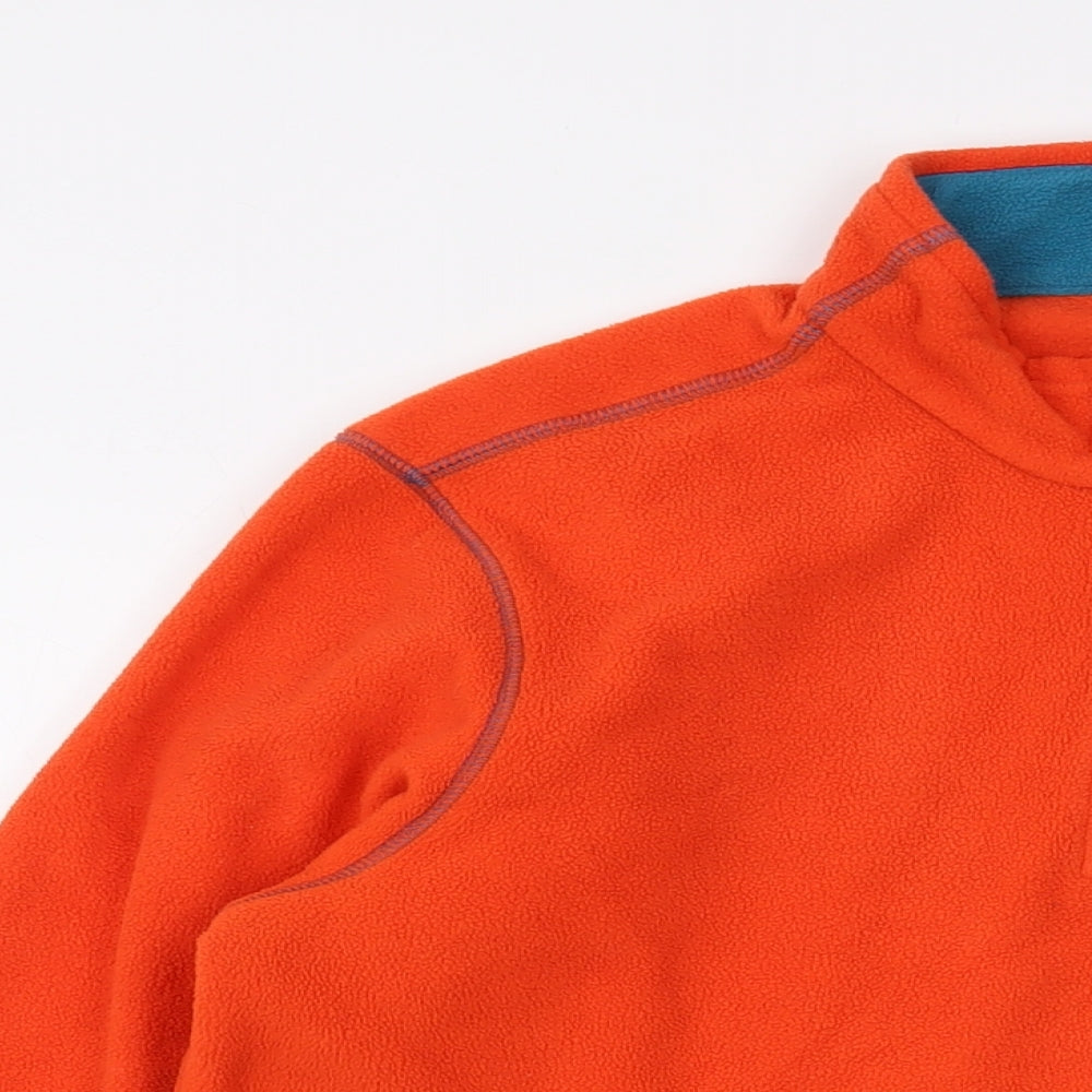 Quechua Mens Orange Polyester Pullover Sweatshirt Size M