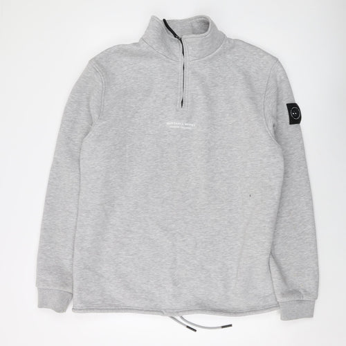 Marshall Mens Grey Polyester Pullover Sweatshirt Size 2XL