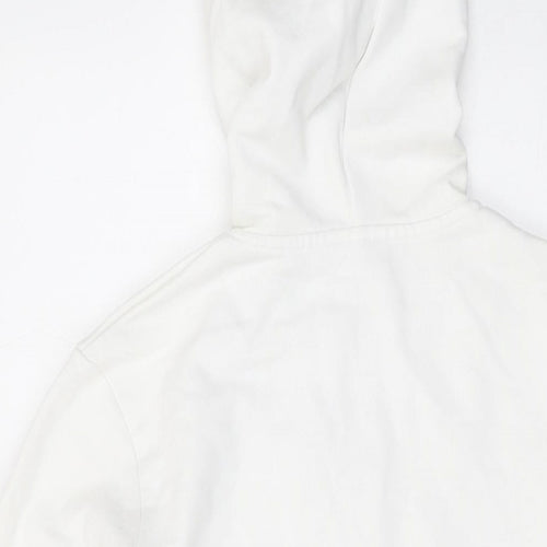 Speedo Womens Ivory Cotton Full Zip Hoodie Size 12 Zip