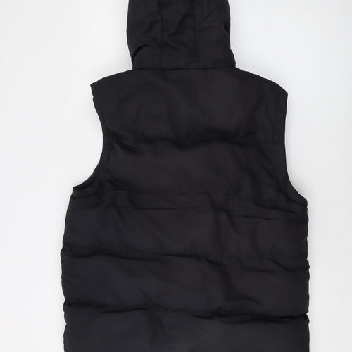 SoulCal&Co Mens Black Gilet Waistcoat Size M Zip