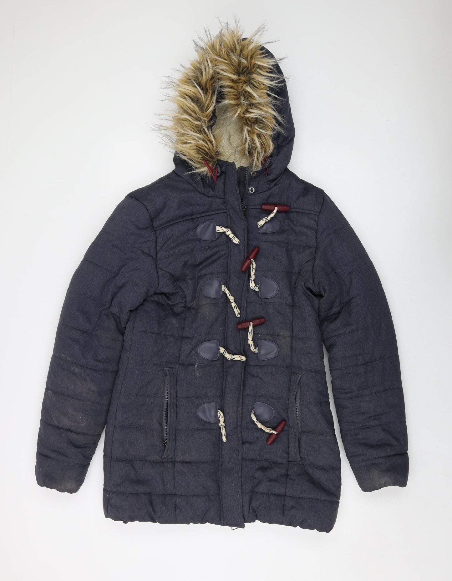 Superdry Womens Blue Jacket Size M Zip