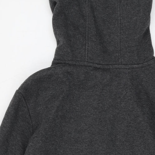 LA Gear Womens Grey Polyester Full Zip Hoodie Size 14 Zip