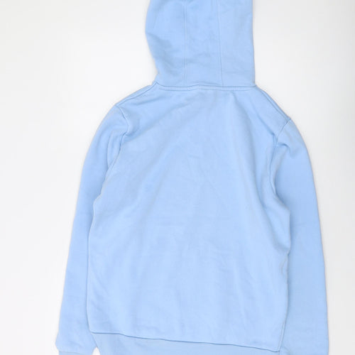 Simpson Mens Blue Cotton Pullover Hoodie Size L