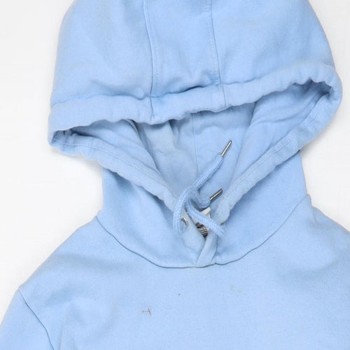 Simpson Mens Blue Cotton Pullover Hoodie Size L