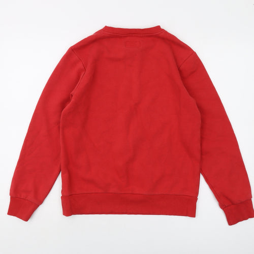 Converge Boys Red Cotton Pullover Sweatshirt Size 12-13 Years Pullover