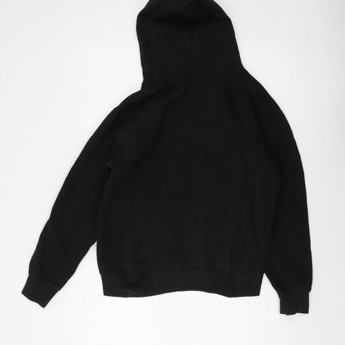 TIK TOK Mens Black Polyester Pullover Hoodie Size S