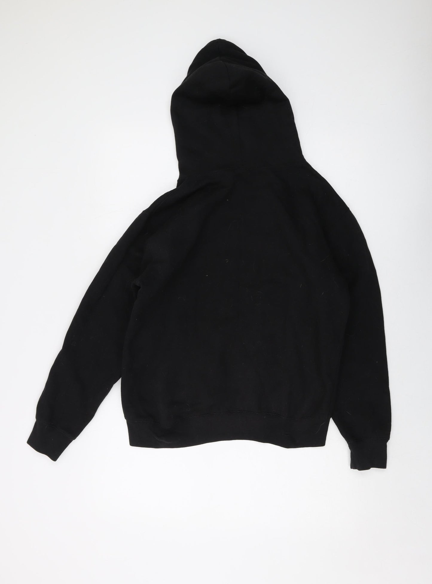 TIK TOK Mens Black Polyester Pullover Hoodie Size S