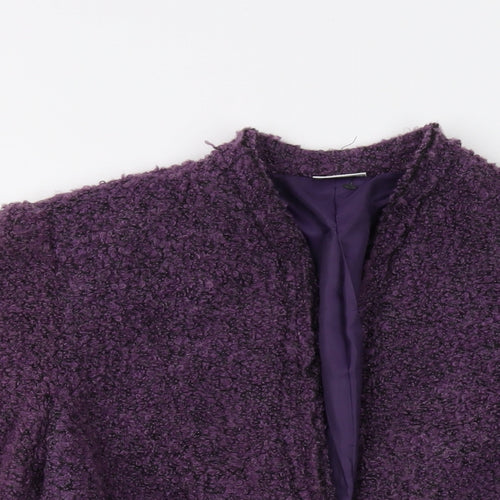 Damart Womens Purple Jacket Size 12 Button