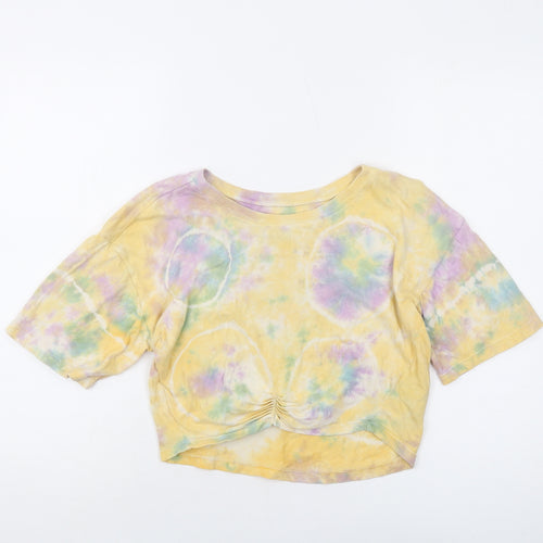 Urban Outfitters Womens Multicoloured Cotton Basic T-Shirt Size M Round Neck