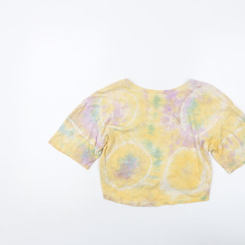 Urban Outfitters Womens Multicoloured Cotton Basic T-Shirt Size M Round Neck