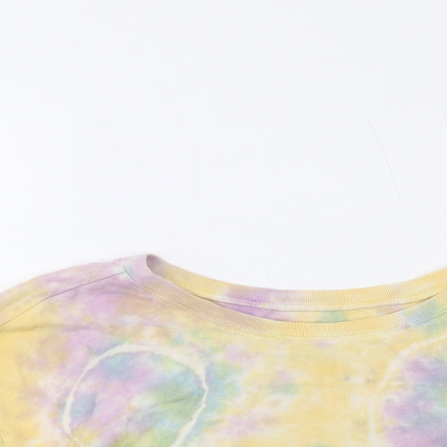 Urban Outfitters Womens Multicoloured Cotton Basic T-Shirt Size M Round Neck