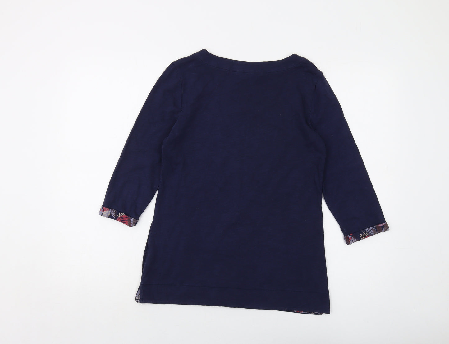 Dickins & Jones Womens Black Cotton Basic T-Shirt Size XS Roll Neck