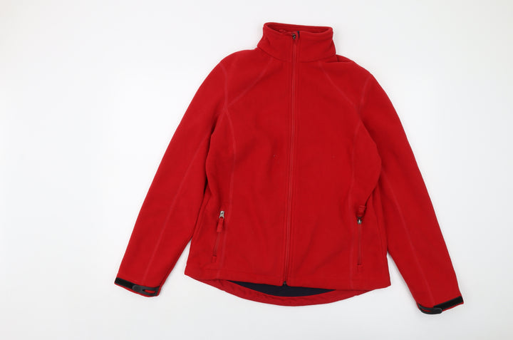 Lands' End Womens Red Jacket Size S Zip