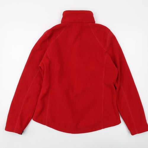 Lands' End Womens Red Jacket Size S Zip