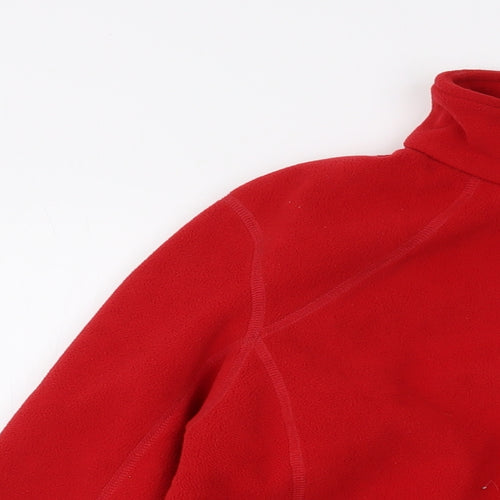 Lands' End Womens Red Jacket Size S Zip