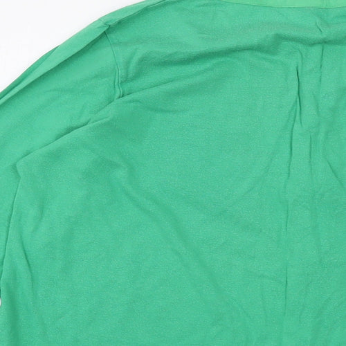 Boden Womens Green Modal Basic Blouse Size 16 V-Neck