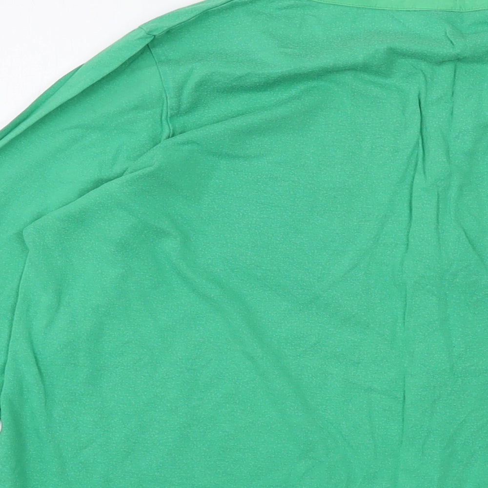 Boden Womens Green Modal Basic Blouse Size 16 V-Neck