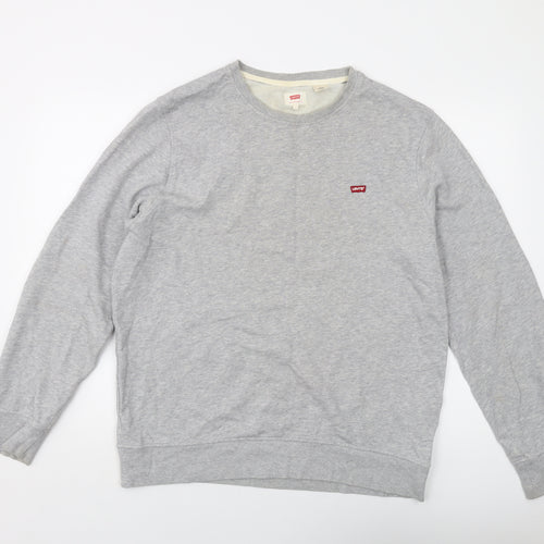 Levi's Mens Grey Cotton Pullover Sweatshirt Size L