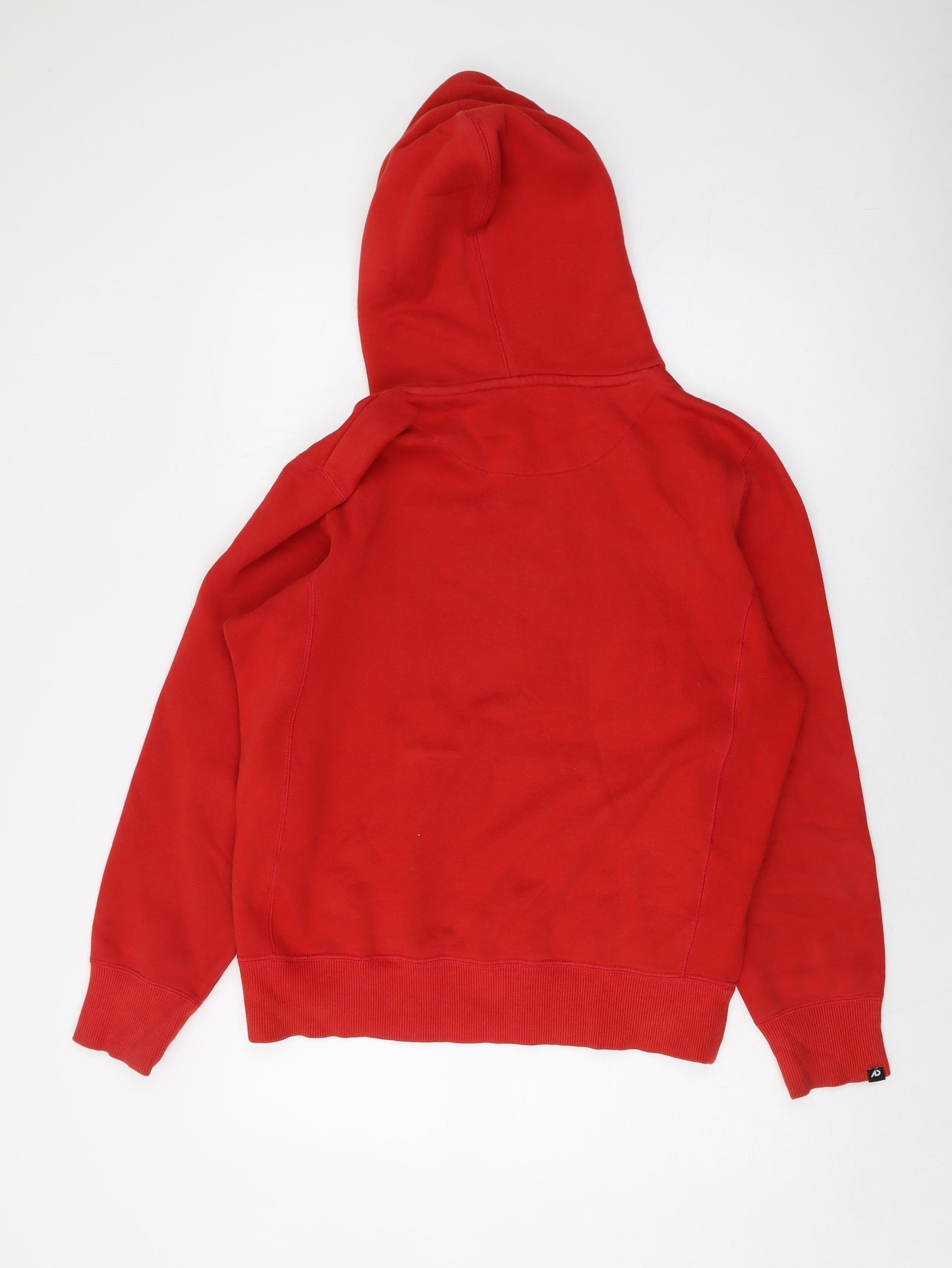 Nike Mens Red Cotton Pullover Hoodie Size S