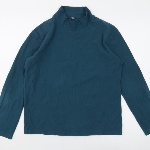 Uniqlo Womens Green Polyester Pullover Sweatshirt Size M Pullover