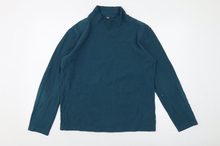 Uniqlo Womens Green Polyester Pullover Sweatshirt Size M Pullover