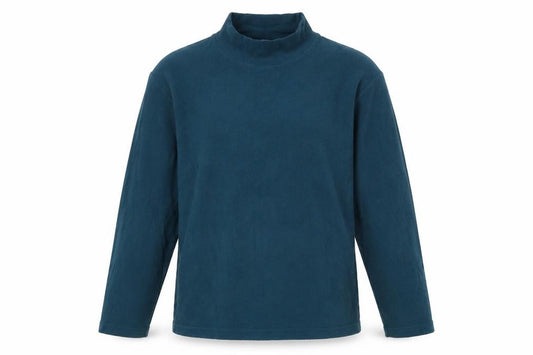 Front view of Uniqlo women’s green polyester pullover sweatshirt, size M, pullover