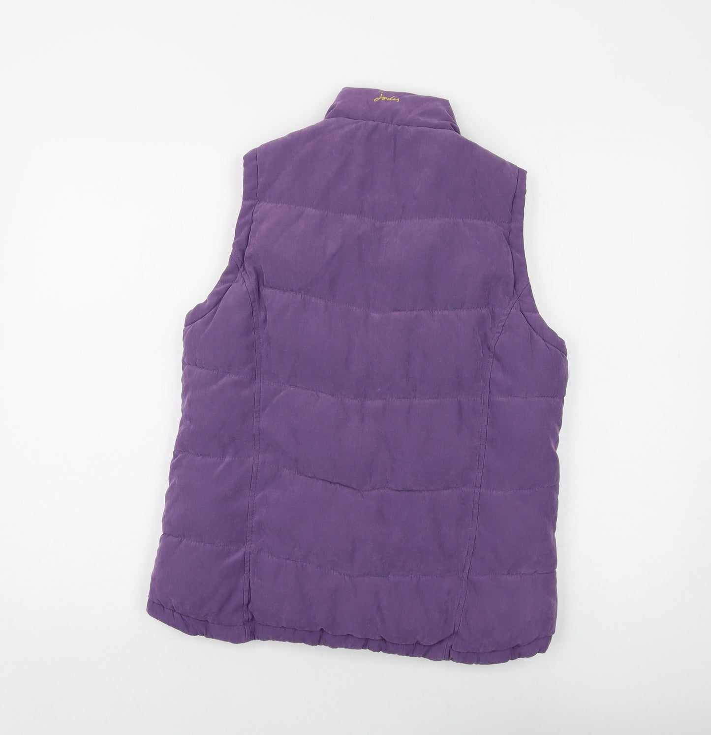 Joules Womens Purple Gilet Waistcoat Size 12 Zip
