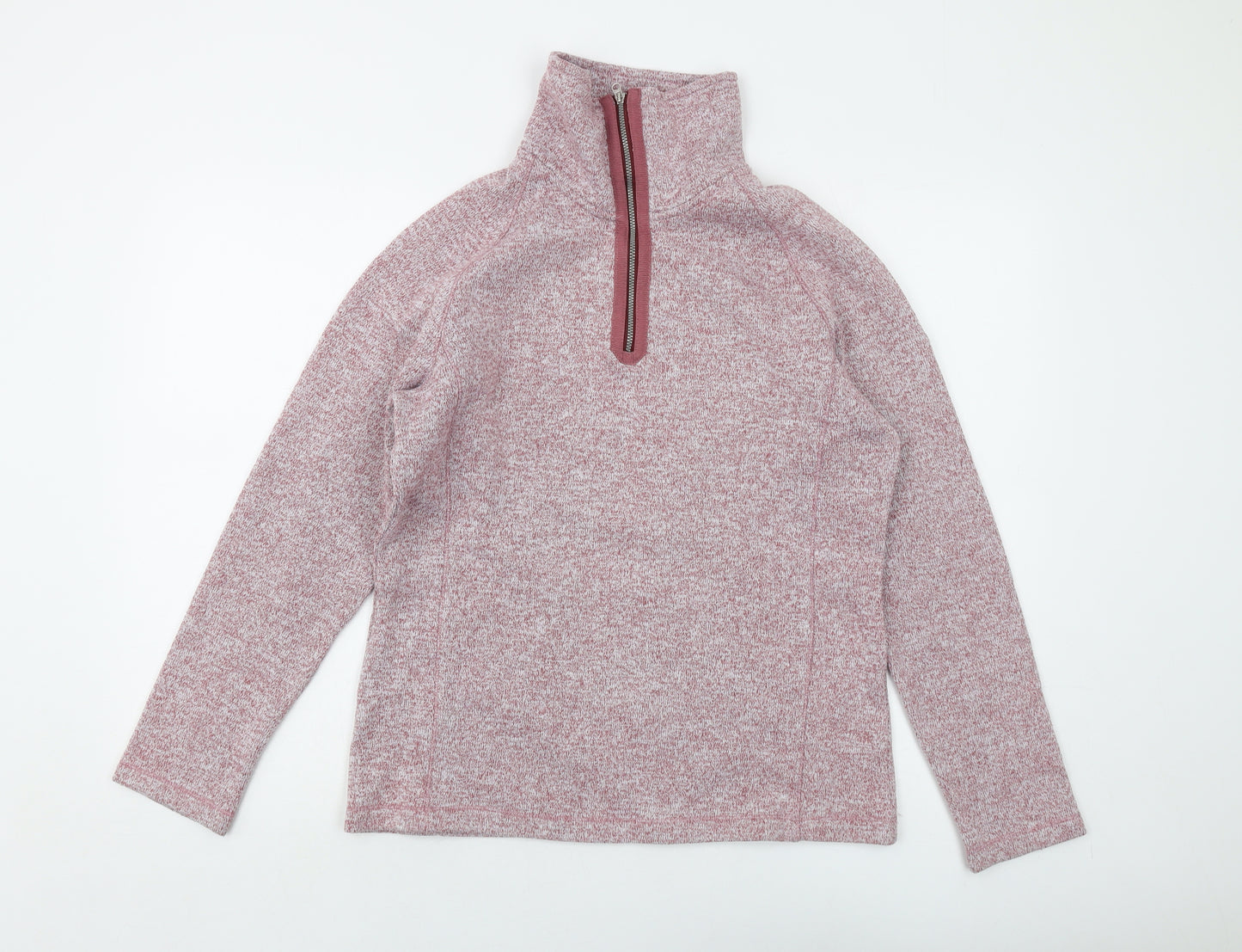 Craghoppers Womens Pink Polyester Pullover Sweatshirt Size 14 Zip