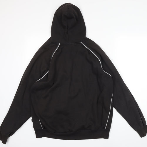 Umbro Mens Black Cotton Full Zip Hoodie Size XL