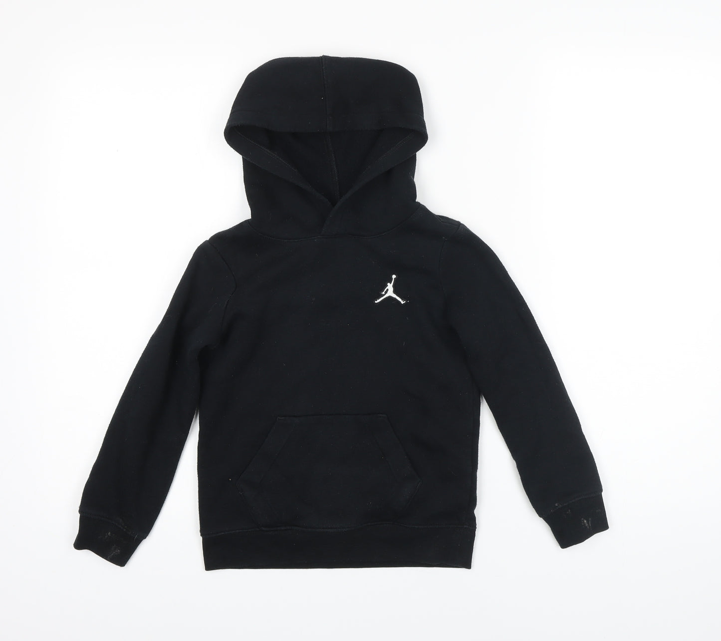 Jordan Boys Black Cotton Pullover Hoodie Size 4-5 Years