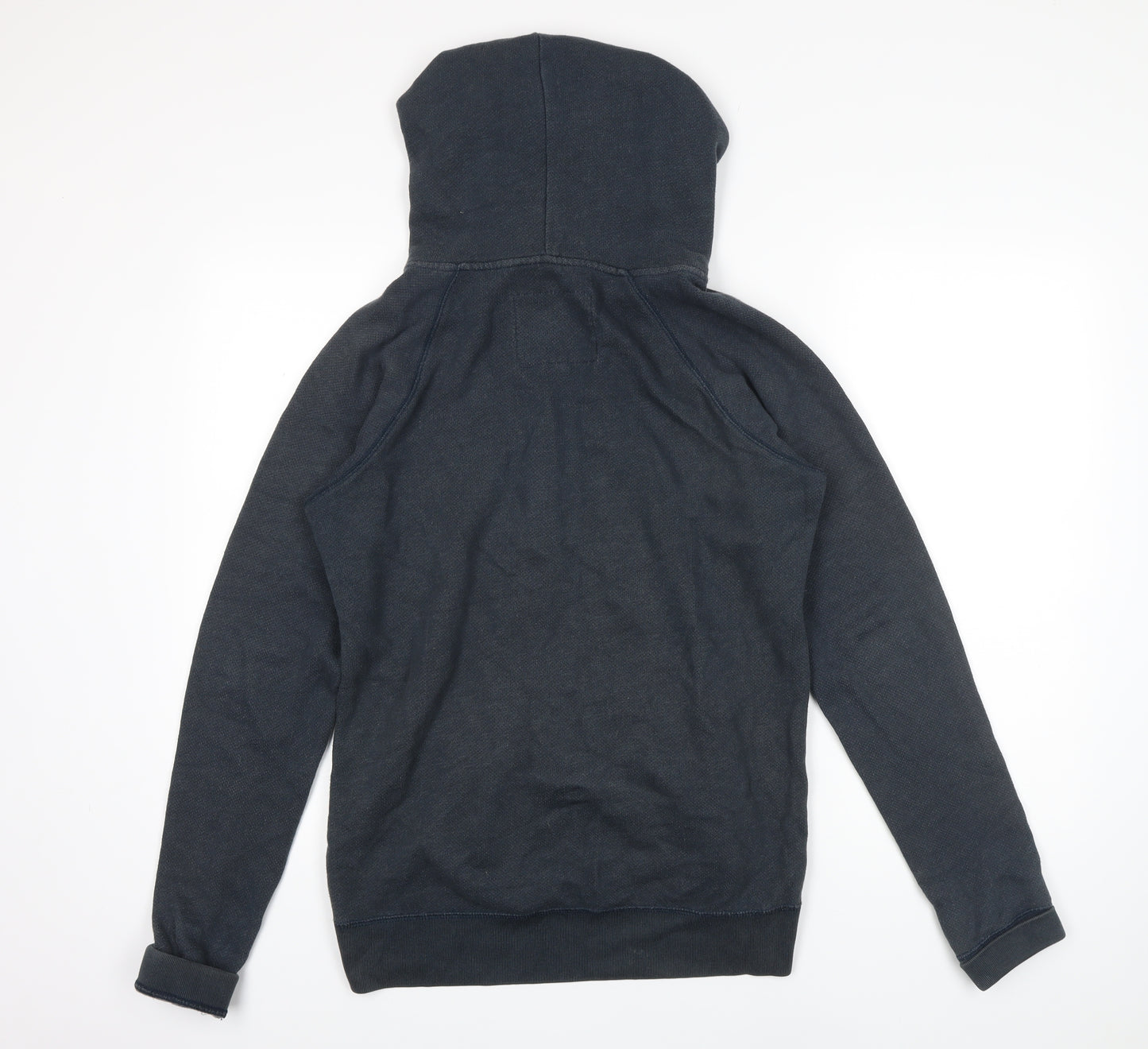 Jack Wills Womens Blue Cotton Full Zip Hoodie Size 14 Zip