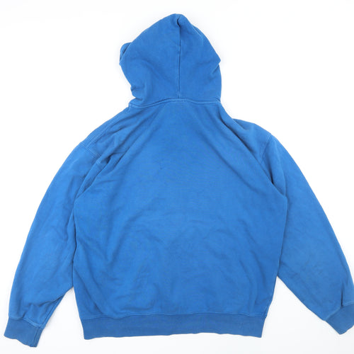 Champion Mens Blue Cotton Full Zip Hoodie Size XL