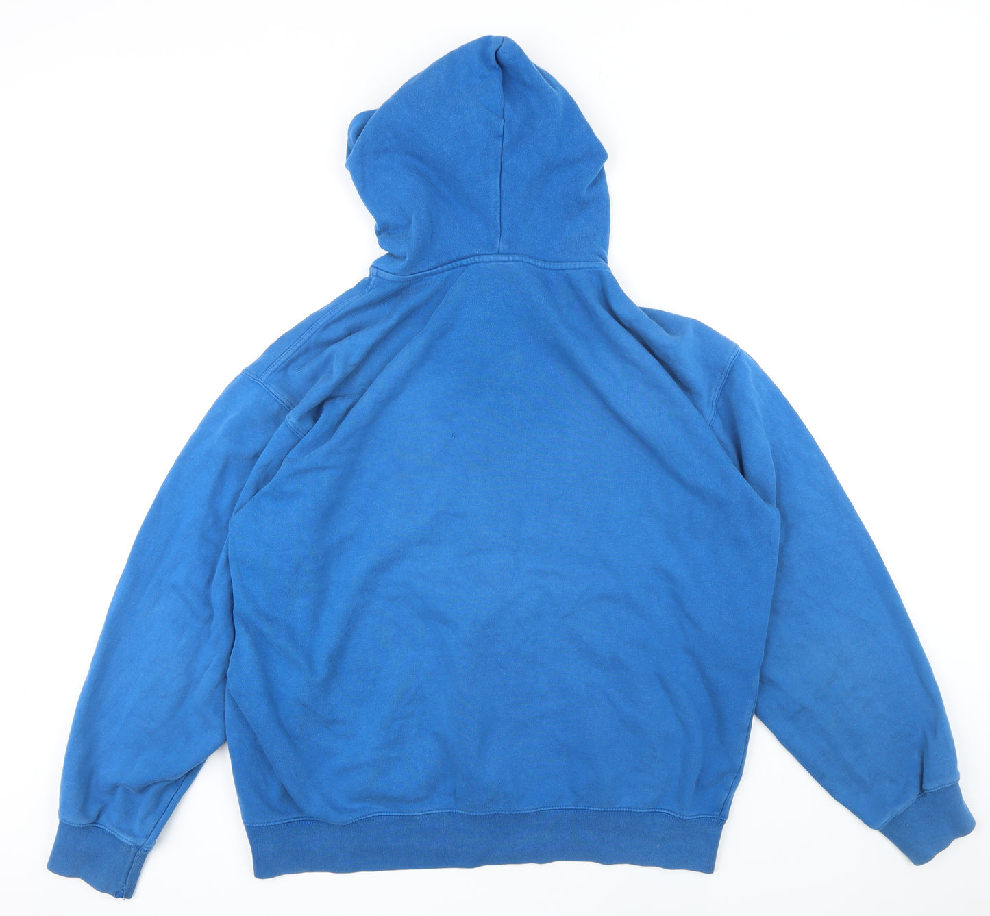 Champion Mens Blue Cotton Full Zip Hoodie Size XL