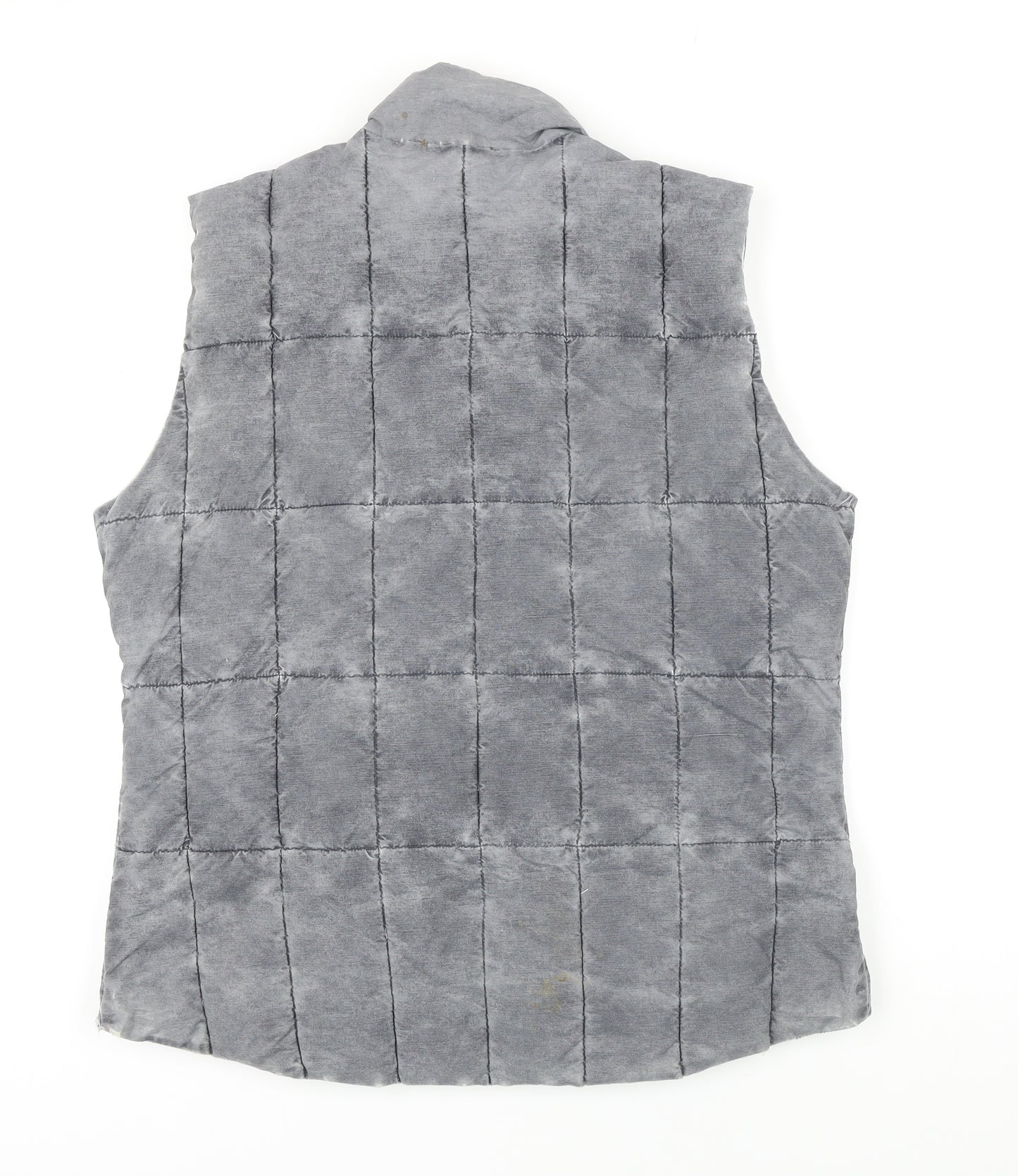 Puffa Womens Grey Gilet Waistcoat Size XL Zip - Reversible