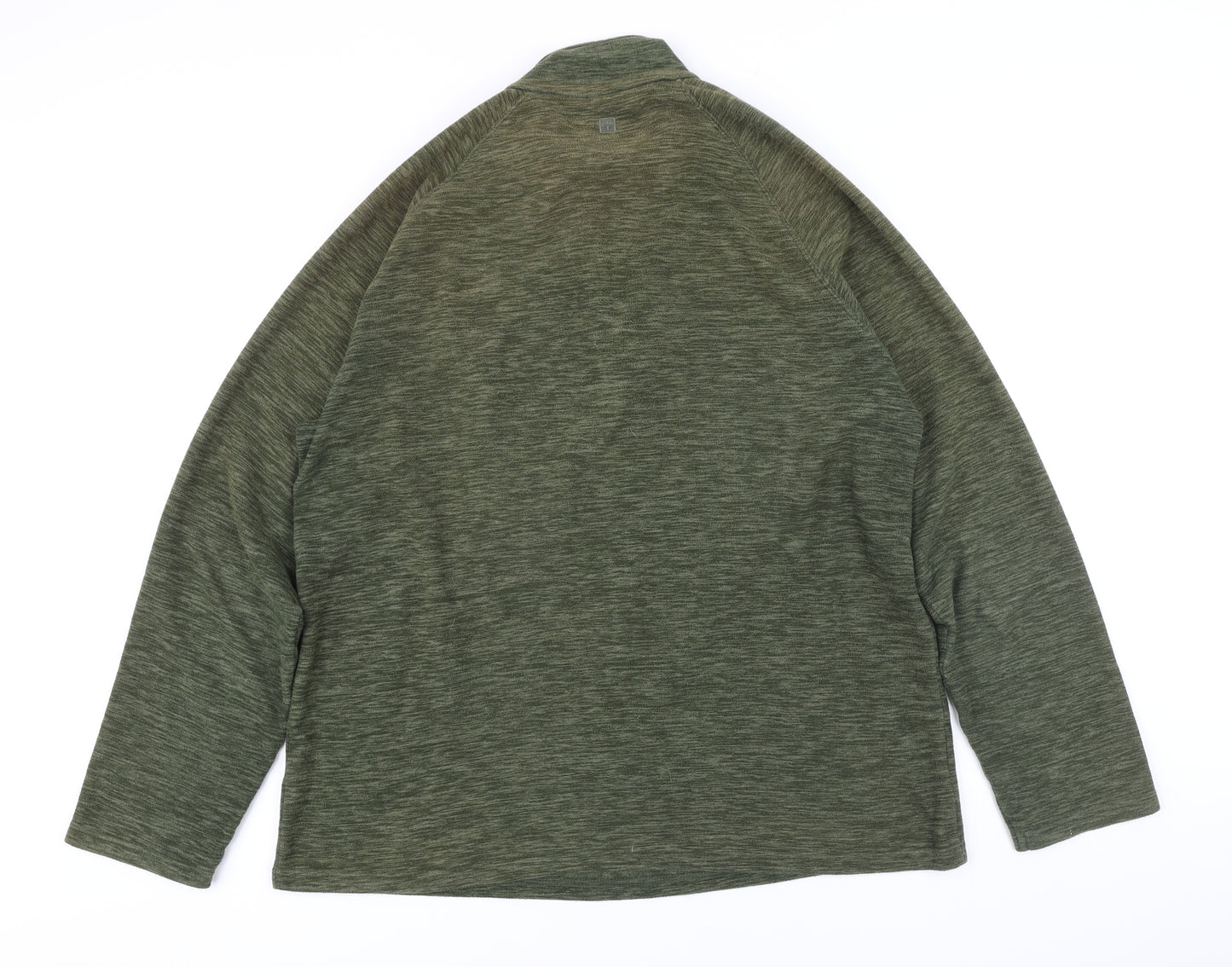 Mountain Warehouse Mens Green Polyester Henley Sweatshirt Size L