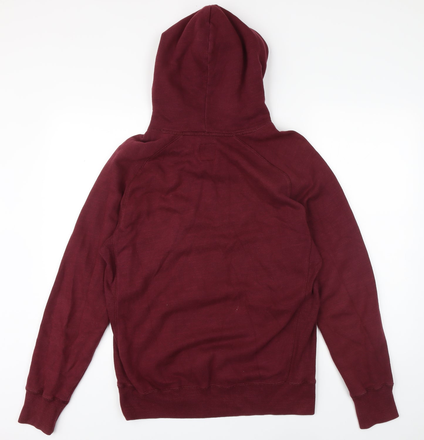 Jack Wills Mens Red Cotton Pullover Hoodie Size S