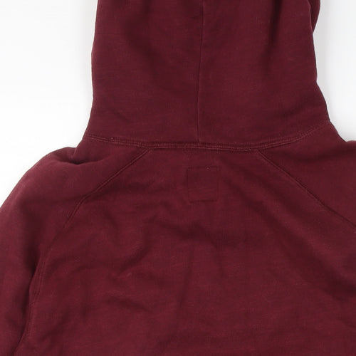 Jack Wills Mens Red Cotton Pullover Hoodie Size S