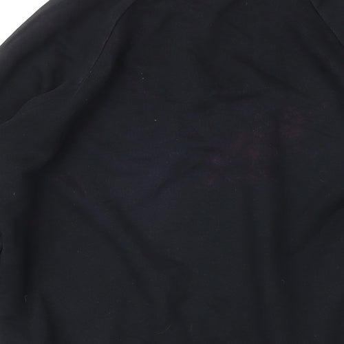 Nike Womens Black Cotton Pullover Sweatshirt Size XS