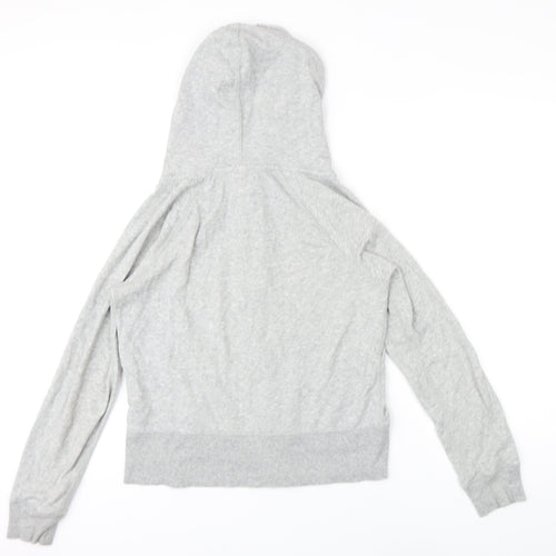 Gap Womens Grey Cotton Full Zip Hoodie Size M Zip