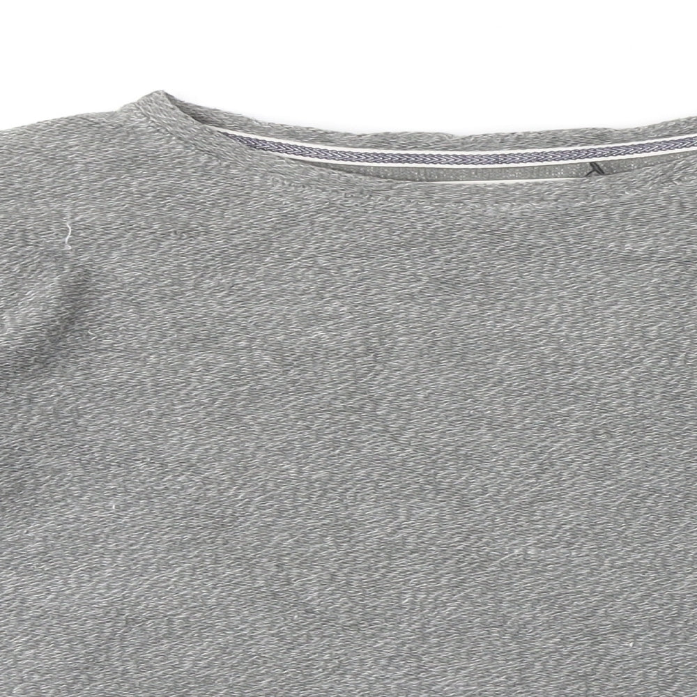 Seasalt Womens Grey 100% Cotton Pullover Sweatshirt Size 8