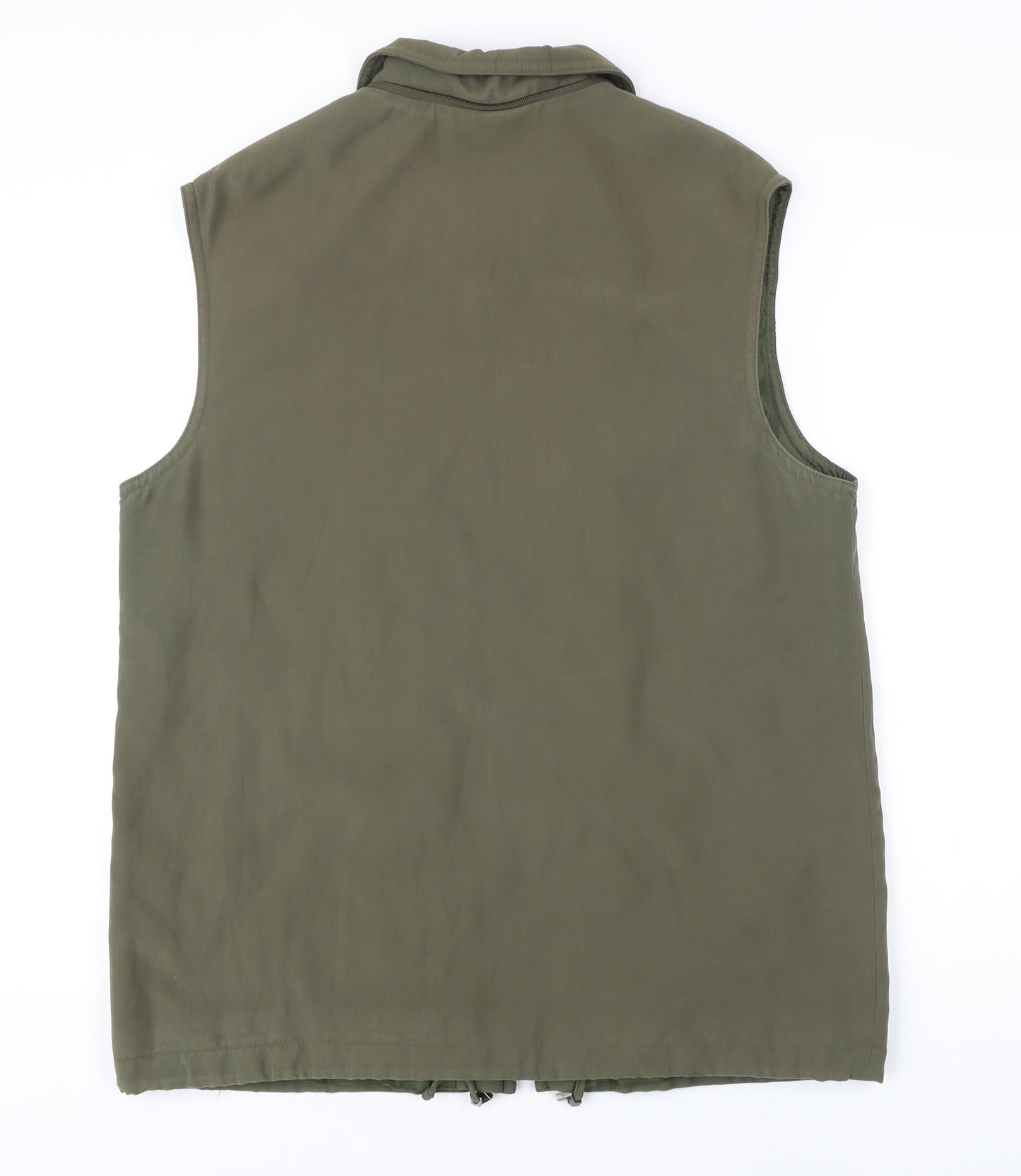Trendline Womens Green Gilet Waistcoat Size 16 Zip