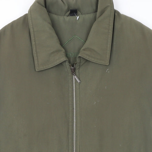 Trendline Womens Green Gilet Waistcoat Size 16 Zip