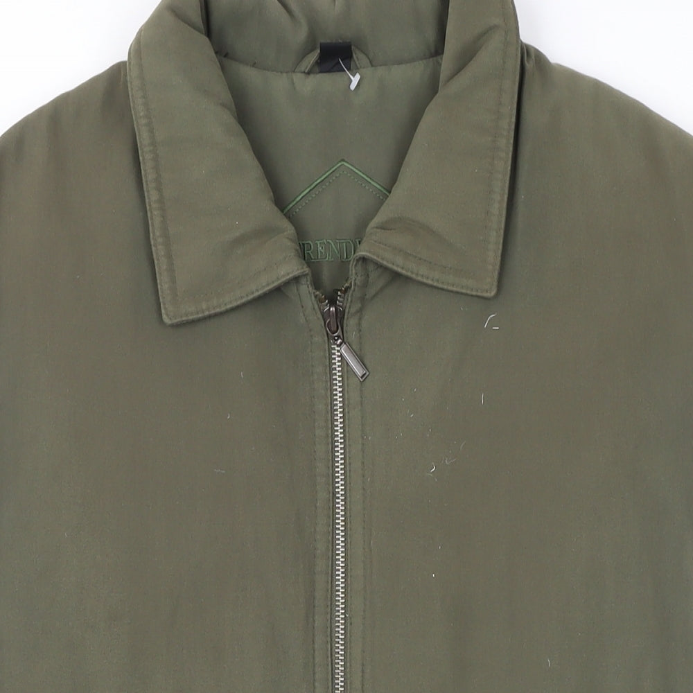 Trendline Womens Green Gilet Waistcoat Size 16 Zip