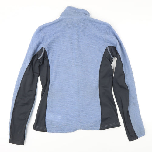 RAB Womens Blue Colourblock Polyester Full Zip Sweatshirt Size 10 Zip